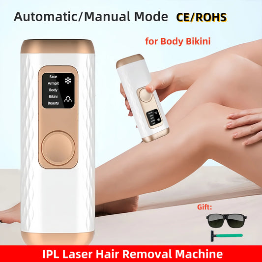 IPL Laser Hair Removal Machine Body Bikini Painless Permanent Epilator Freezing Point Hair Removal Cooling System For Women